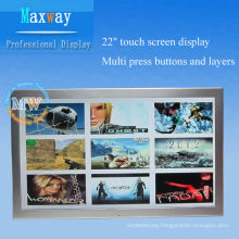 custom layout 21.5 inch lcd touching ad player